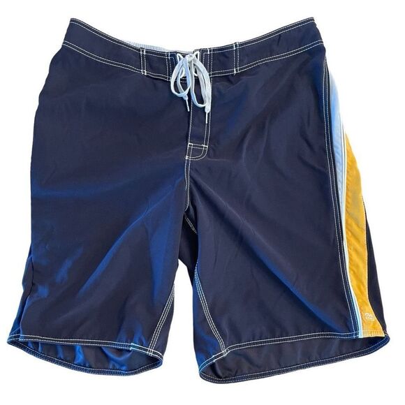 Billabong Mens Supreme Boardshorts Sub-Aquatic Series Black Yellow Size 38 - Picture 1 of 7